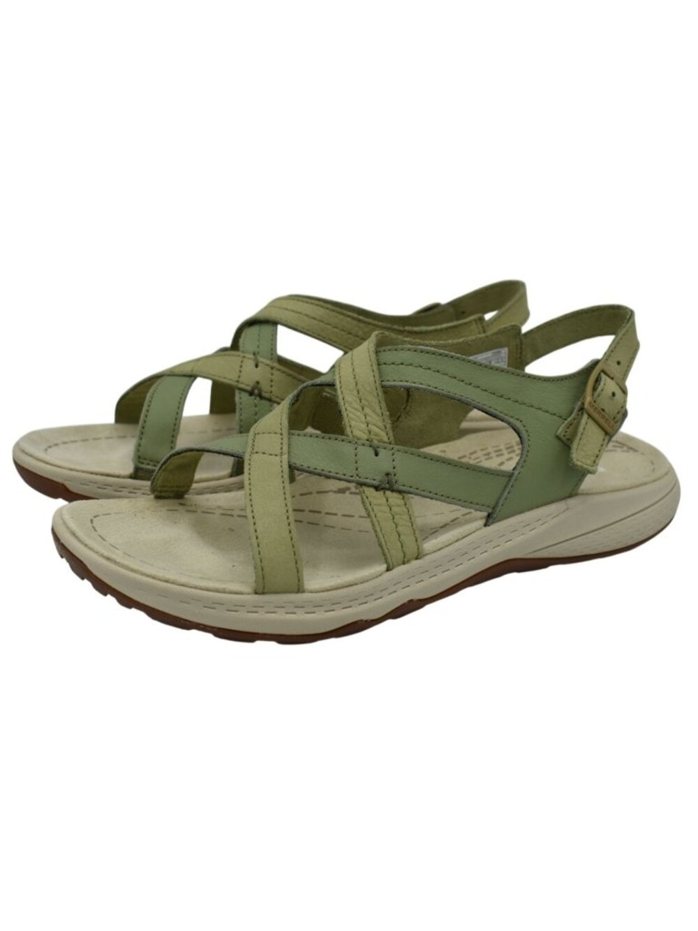 Merrell Women Size 8 Momentum Agave Mosstone Leather Sport Strappy Sandals Shoes